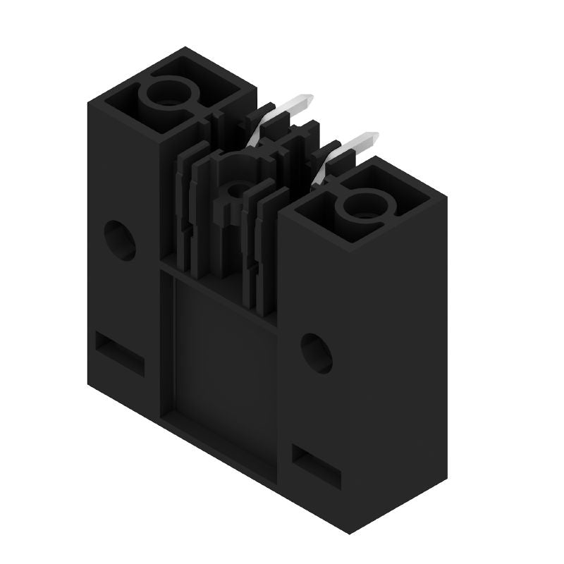 1931370000 - Black 2-Pole PCB Connector, 7.62mm Pitch, Clip-On Flange  (Pack of 60)
