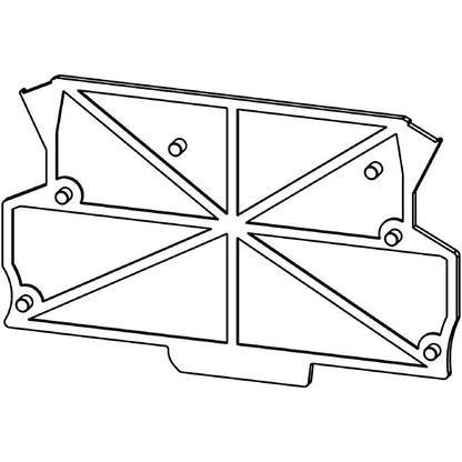 8389030000 - Grey-Beige End Plate for OMNIMATE Terminal Boxes, 1.5mm Wide  (Pack of 50)