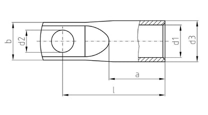 1494390000 - 300mm² RoHS Cable Lug with Euro Flange Design  (Pack of 5)
