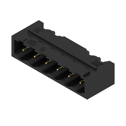 1161680000 - 5.00mm 6-Pole Black PCB Connector, 90° Angle, Gold-Plated  (Pack of 350)