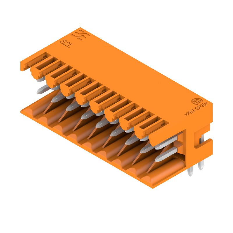 1728210000 - 18-Pole Orange PCB Header Connector, 3.5mm Pins, 90°  (Pack of 54)