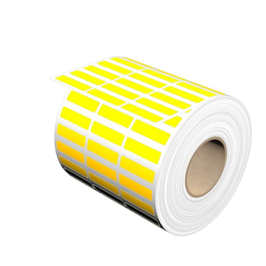 1114450000 - 8x30 mm Yellow Cotton Device Markers with Rubber Adhesive