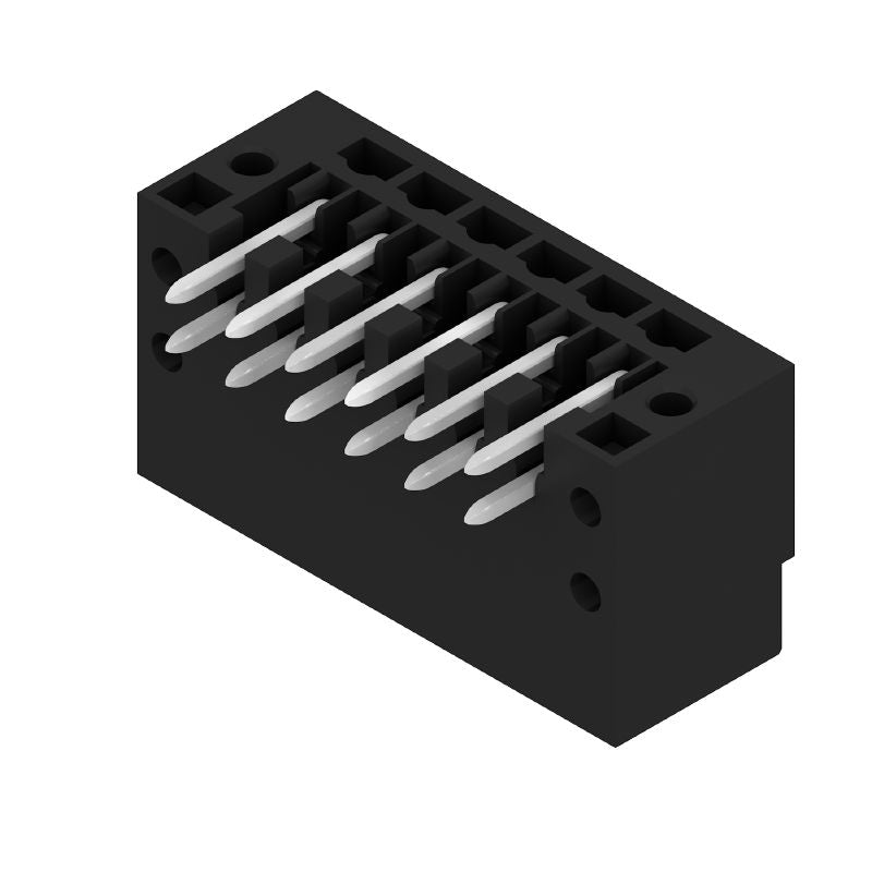 1728660000 - 3.50mm 12-Pole Male PCB Connector, Black, 90° Angle  (Pack of 66)
