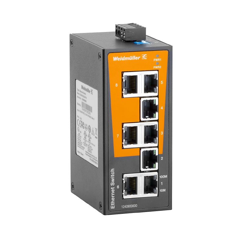 1240900000 - 8-Port Unmanaged Network Switch, IP30 Protection