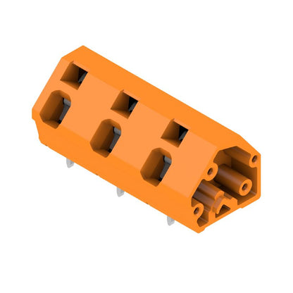 1953480000 - Orange 3-Pole PCB Terminals, 10mm Spacing, 3.5mm Solder Pin  (Pack of 100)
