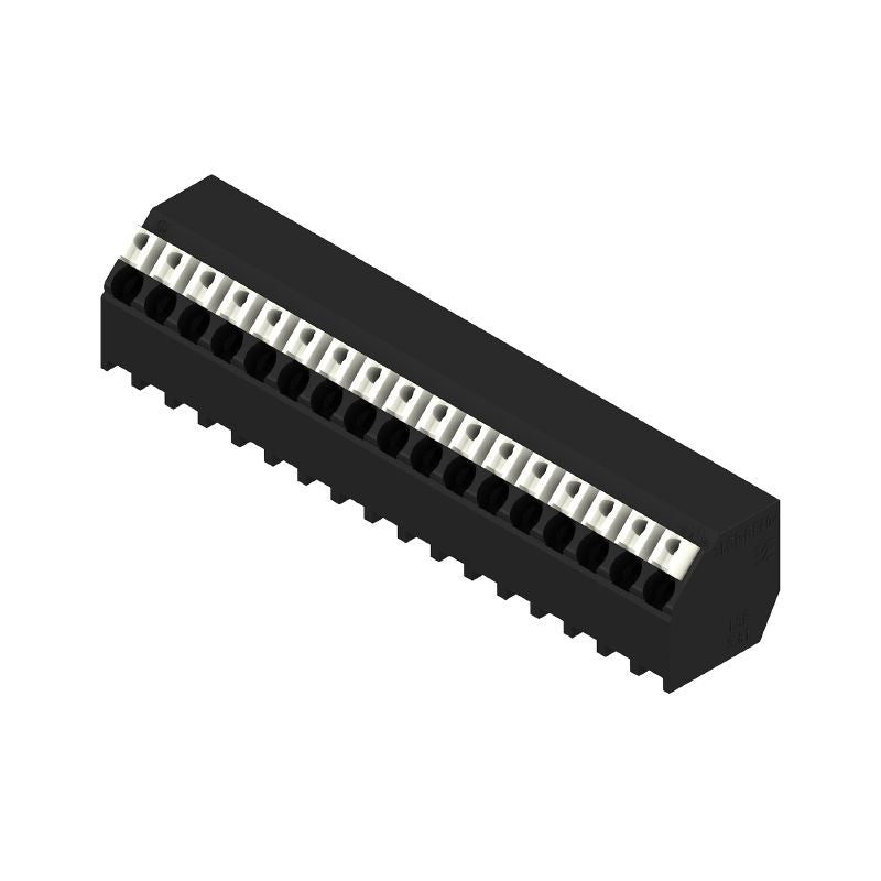1885570000 - 3.81mm Black PCB Terminal with 17 Poles and PUSH IN Connection  (Pack of 8)