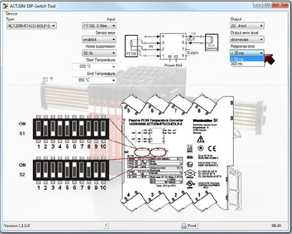 1435610000 - Configurable 4-20 mA Temperature Transducer for PT100 Inputs