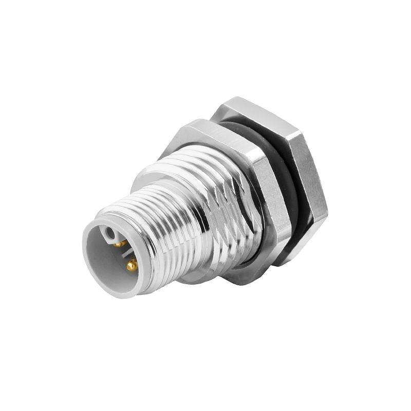 2830800000 - Gold-Plated M12 Connector, 16A, IP67 Protection