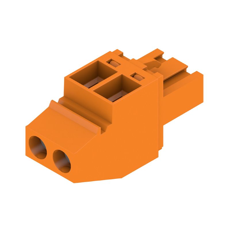 1958300000 - 5mm Female PCB Connector, 2-Pole, 90° Angle, Clamping Yoke  (Pack of 180)