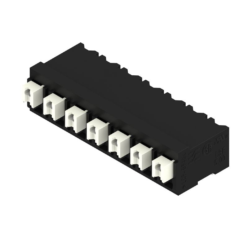 1869650000 - 5mm Black 7-Pole PCB Terminals with 90° Angle  (Pack of 16)