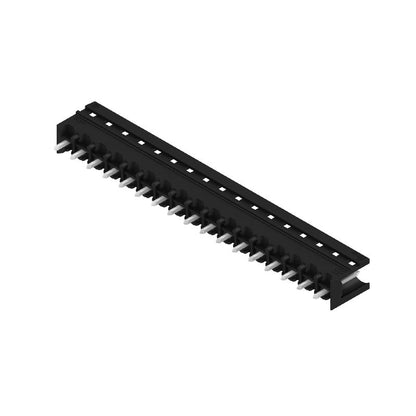 1148430000 - 5.08mm Male Header Connector, 17 Poles, THT Solder, Black  (Pack of 20)