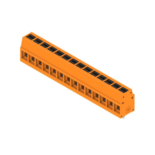 2786660000 - 5mm PCB Terminal, 14 Poles, 90° Connection, Tinned Orange  (Pack of 52)