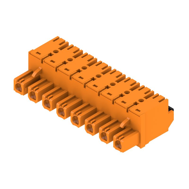 1230210000 - 7.62mm Pitch 8-Pole PCB Female Connector with PUSH IN Method  (Pack of 30)