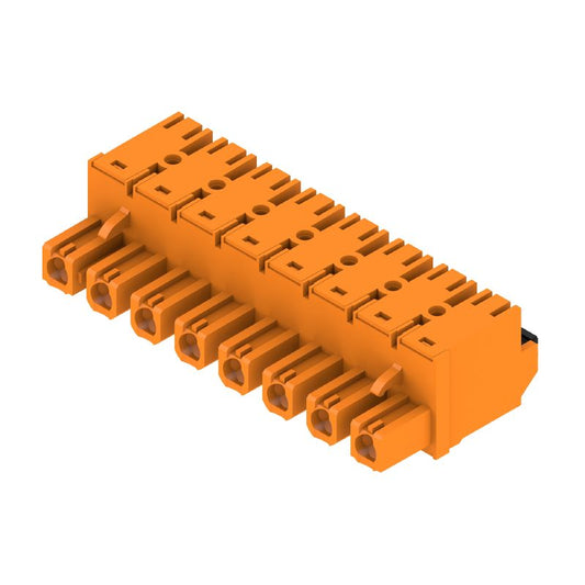 1230210000 - 7.62mm Pitch 8-Pole PCB Female Connector with PUSH IN Method  (Pack of 30)