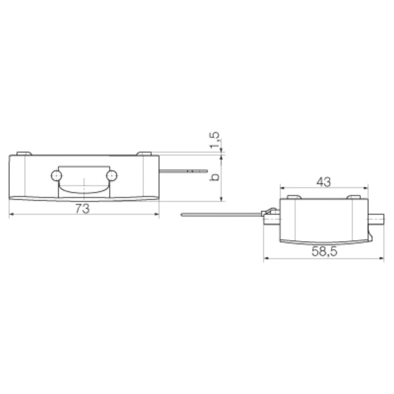 1665250000 - IP65 HDC Enclosure with Side-Locking Clamp, RoHS Compliant