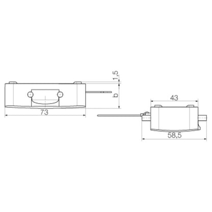 1665250000 - IP65 HDC Enclosure with Side-Locking Clamp, RoHS Compliant