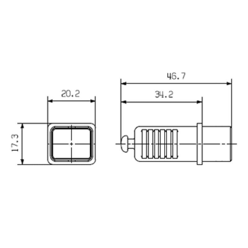 1963890000 - IP67 RoHS Compliant Protective Cap, 46.7mm Depth  (Pack of 10)