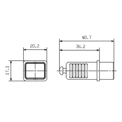 1963890000 - IP67 RoHS Compliant Protective Cap, 46.7mm Depth  (Pack of 10)