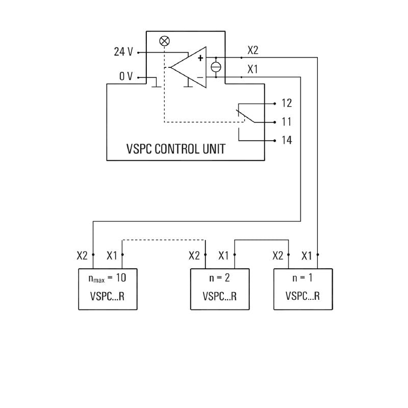 8972270000 - 71.5mm VSPC Control Unit with Surge Protection & LED Indicator
