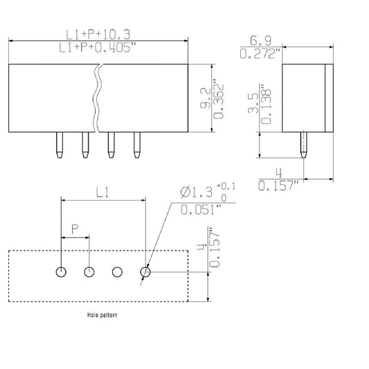 2641510000 - CH 3.50/20/180F Component, IEC & UL Rated, 8A Capacity  (Pack of 120)