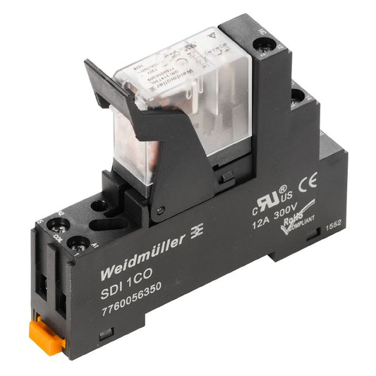 2476340000 - 12V DC Relay Module, 10A, Compact Design, 67.7mm Depth  (Pack of 10)