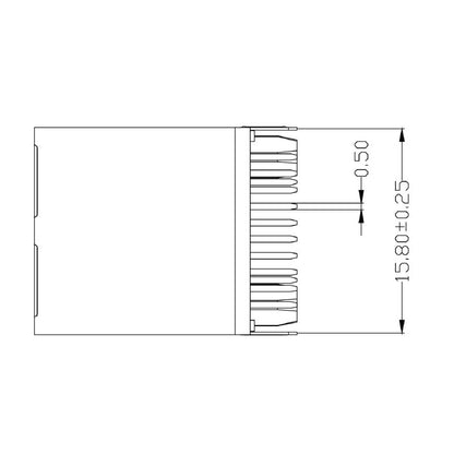 1534760000 - 10-Pole PCB Connector with Nickel-Plated Shield for Durable Assembly  (Pack of 120)