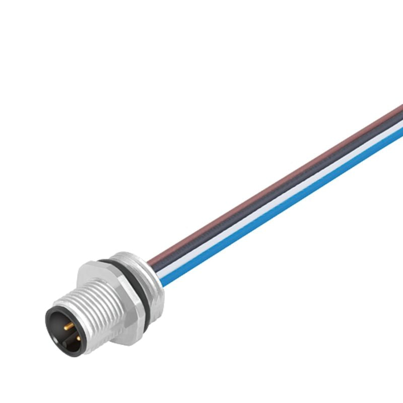 1353790000 - M12 5-Pole Connector with 0.2m Cable Length and PG9 Mounting