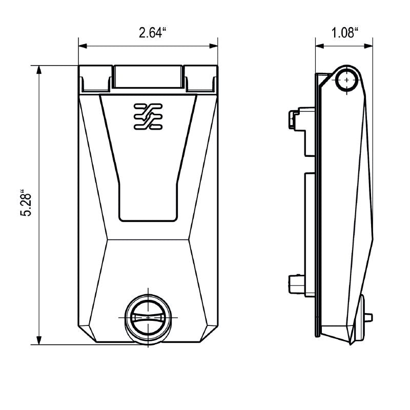 1450520000 - Durable IP65 Lockable Polycarbonate Frame with Key Cover