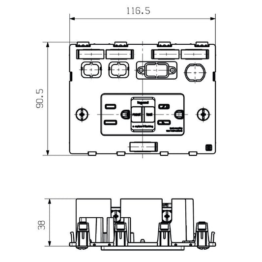 2004810000 - Shielded FrontCom Insert Plate for Flexible Connectivity