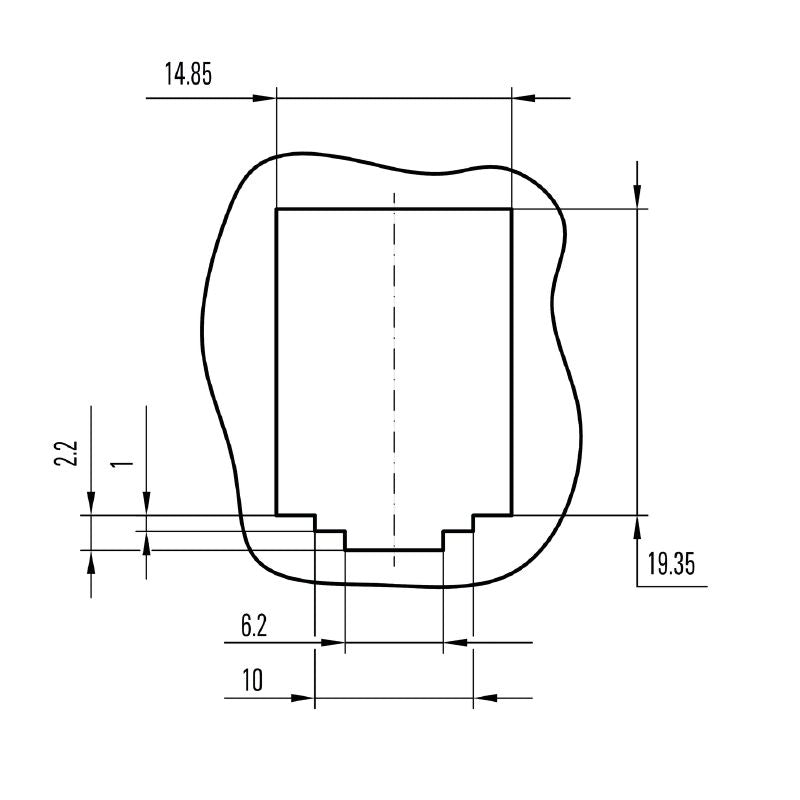 8808330000 - IP20 Cat.6A Flange Insert for Reliable Data Transmission