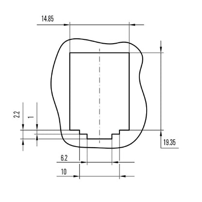 8808330000 - IP20 Cat.6A Flange Insert for Reliable Data Transmission