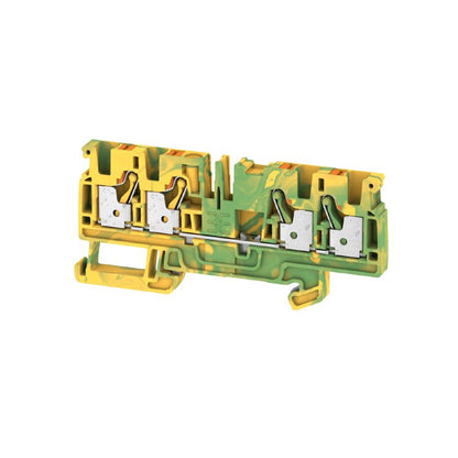 2051560000 - 4 mm² Green/Yellow PUSH IN Terminal, 39.5mm Depth  (Pack of 50)