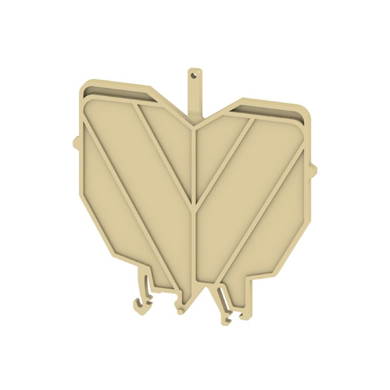 0485760000 - Beige PA 66 Terminal Plate, 82mm x 86.5mm, UL 94 V-2  (Pack of 20)