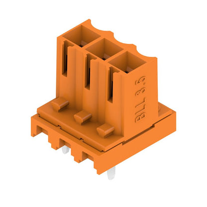 1376320000 - 3-Pole 3.50mm PCB Connector with Closed Header, THT Solder  (Pack of 50)