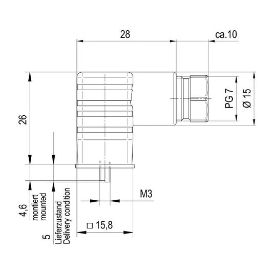 1873210000 - 4-Pole Industrial Connector, 9.4mm, 250V, Lightweight Design