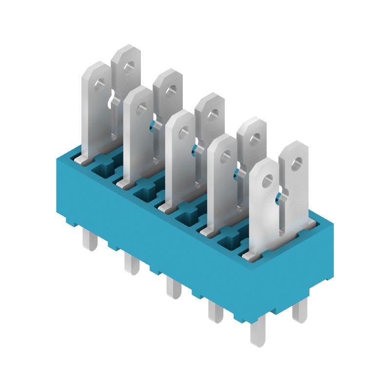 6385380000 - Blue 5-Pole PCB Terminal 3.5mm Pin, 180° Orientation  (Pack of 100)