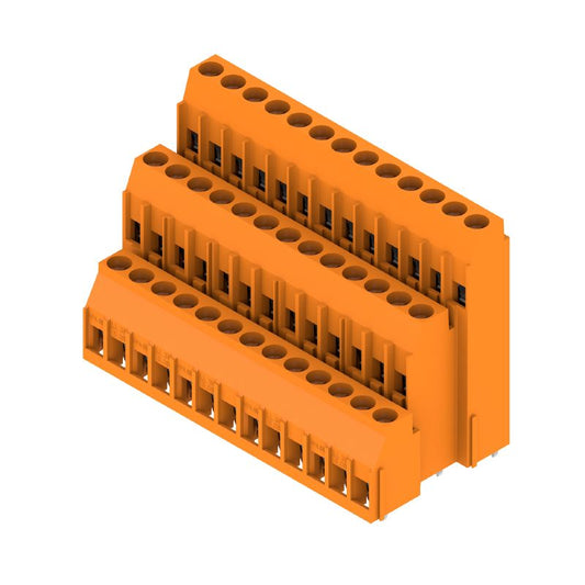 1979150000 - 5.08mm PCB Terminal, 39 Poles, Orange, 90° Orientation  (Pack of 10)
