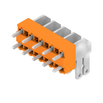 9511440000 - 5-Pole 90° PCB Terminal, 3.5mm Solder Pin, Tinned Orange  (Pack of 100)