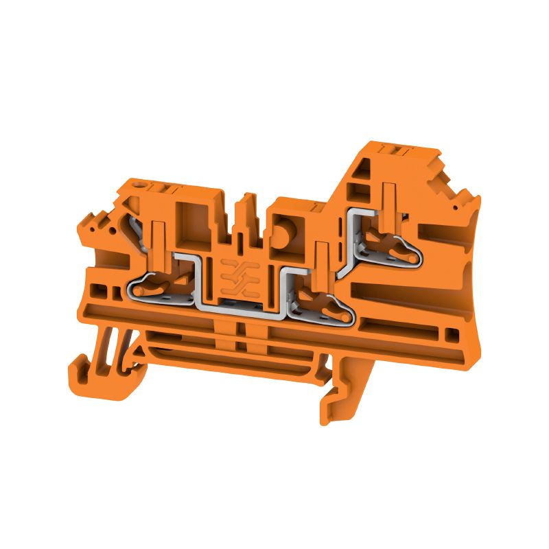 2847370000 - Orange Push-In Terminal Block, 2.5 mm², 24 A, 800 V  (Pack of 50)