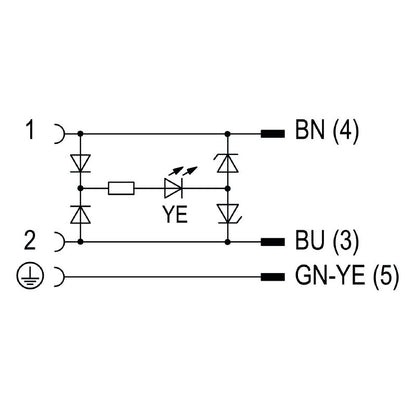 9457930300 - 3m Black Valve Cable, Industrial Design B, 4.6mm