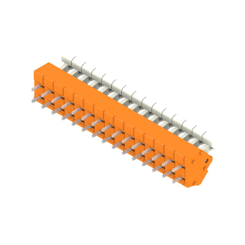 1958350000 - 5mm Pitch Orange PCB Terminal with 135° Outlet, Pack of 50  (Pack of 50)