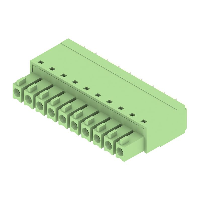 1969550000 - 3.81mm PCB Connector, 10 Poles, 180° Orientation, 50 Pack  (Pack of 50)