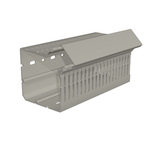 2589480000 - Square PVC Cable Duct Corner 90mm x 90mm, 2000mm Long  (Pack of 8)