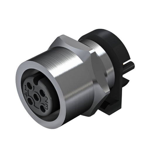 2422940000 - M12 4-Pole Plug Connector, IP67, 5.5mm Height  (Pack of 10)