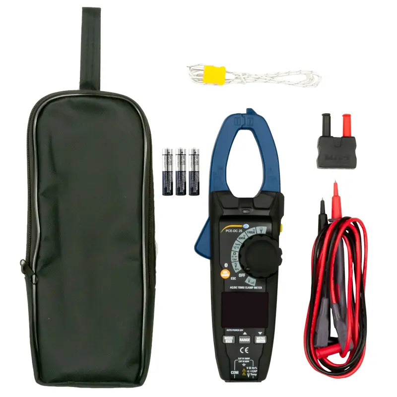 PCE-DC 25 - Bluetooth Voltmeter, 0-1000A, 34mm Clamp with NCV Function