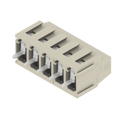 1913160000 - 5-Pole 5mm PCB Terminal for Easy Soldering, Pebble Grey  (Pack of 72)