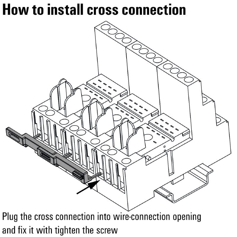 1132080000 - 12A RIDERSERIES Cross-Connector, 6-Terminal, RoHS Compliant  (Pack of 10)