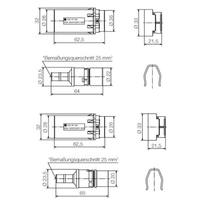 1220850000 - 82.6mm Copper Alloy Crimp Connector, 50 mm², RoHS Compliant