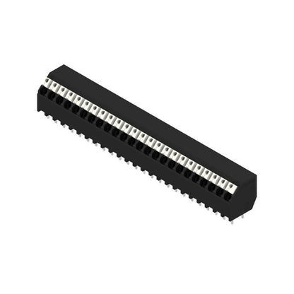 1886100000 - 3.81mm Pitch Push-In PCB Terminal, 24 Poles, Black  (Pack of 6)
