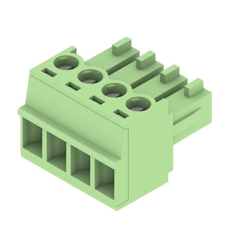 1792880000 - 4-Pole 3.81mm Female Plug Connector with Clamping Yoke  (Pack of 50)